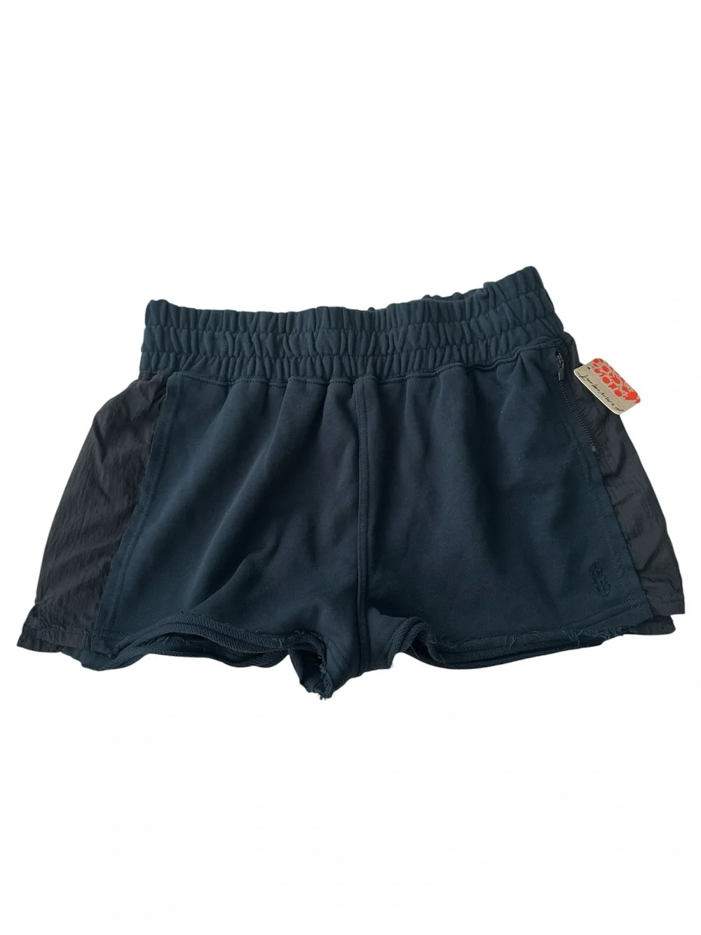 NWT! Free People Movement Shorts Half Way There Navy Color Block Size M